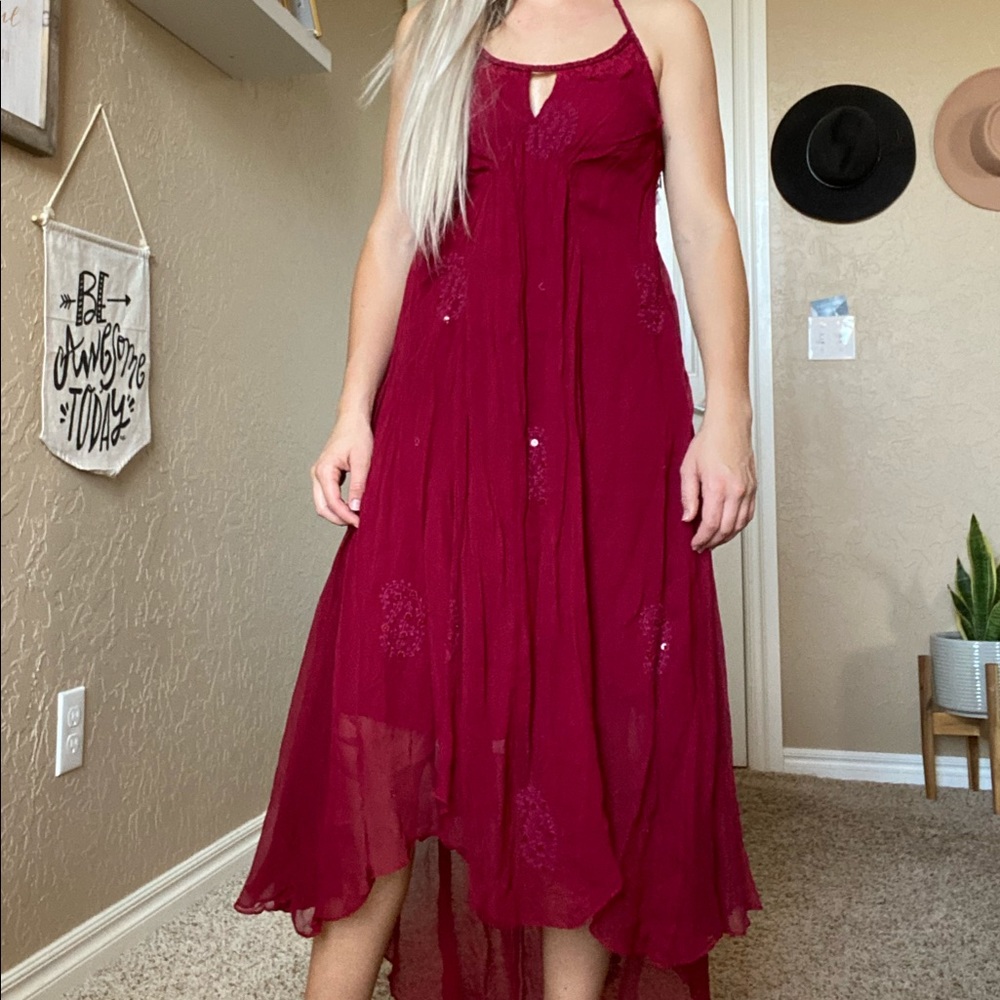 Red Halter Dress NEW